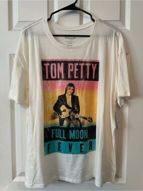 NWTS Tom Petty Full Moon Fever Graphic Tee -  Pink, Yellow, Teal Sz XXL 20